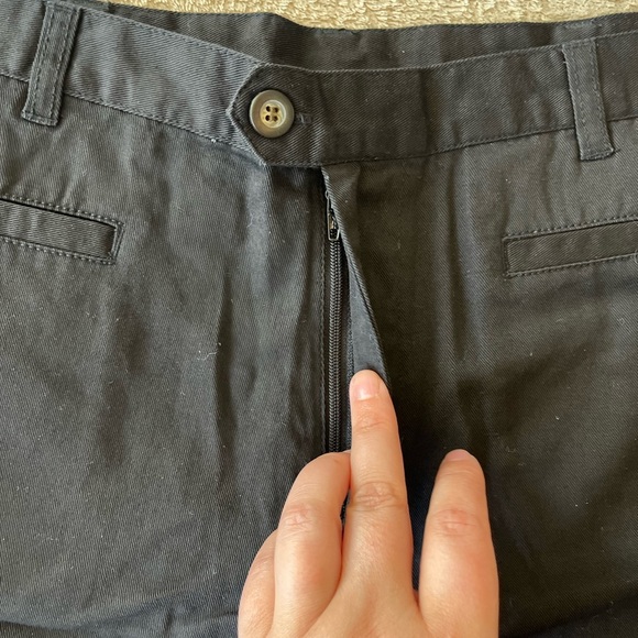 NWT 2000s Minimalist Black Cotton High Waisted Shorts 4 - Picture 6 of 11